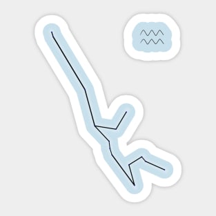 Zodiac Constellations - Aquarius Sticker